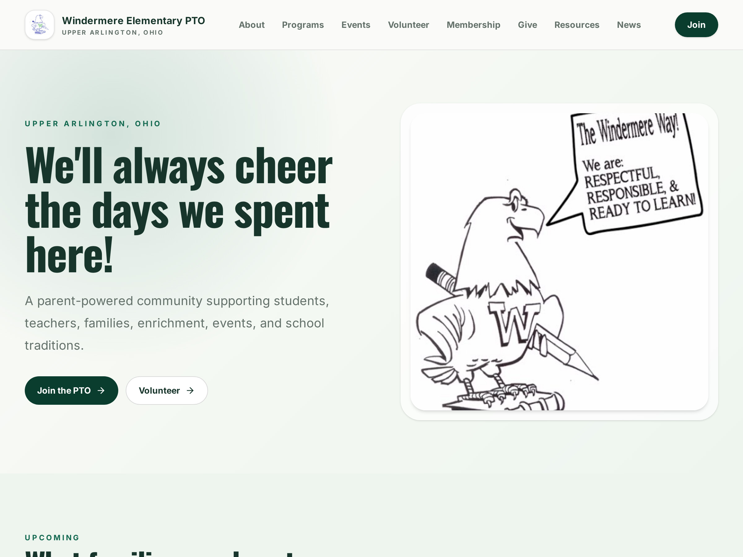 Windermere Elementary PTO site built on ProgramsHQ